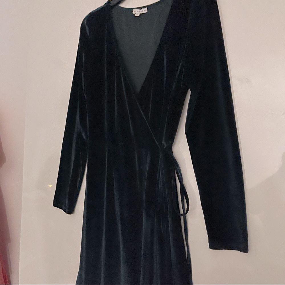 Baltic Born Jade Esmeralda Velvet Wrap Maxi Dress XL